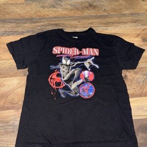 Marvel Black Spiderman Short Sleeve Tee